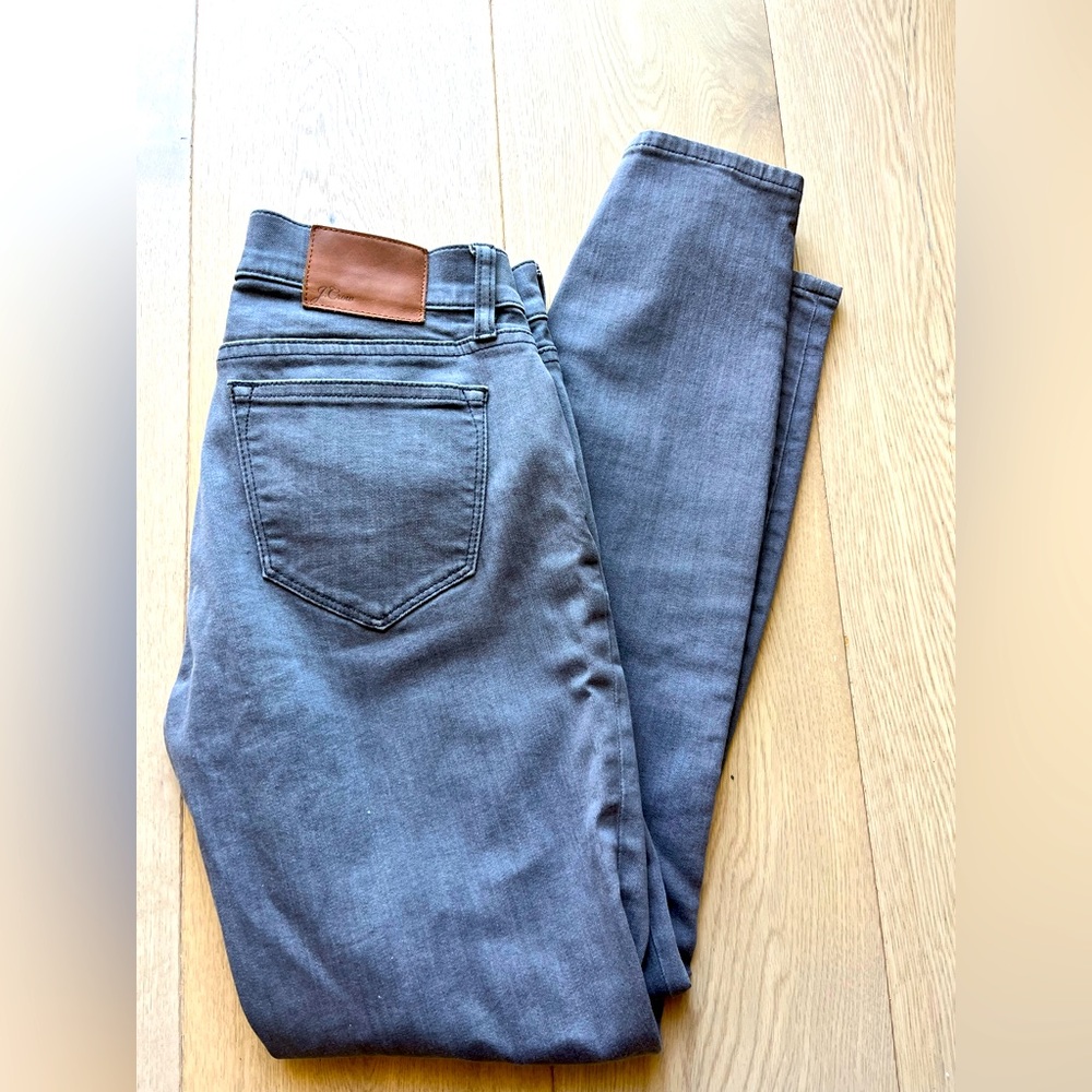 J Crew gray toothpick jeans